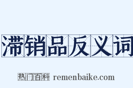 滞销品反义词是什么意思的图片